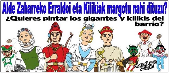 alde zaharreko erraldoiak margotu nahi dituzu?